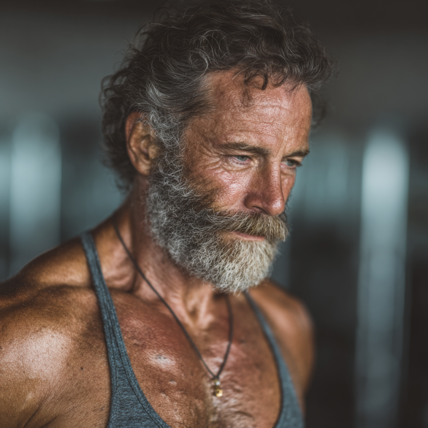 Antrenor lucrând cu o persoană matură în cadrul unui program personalizat